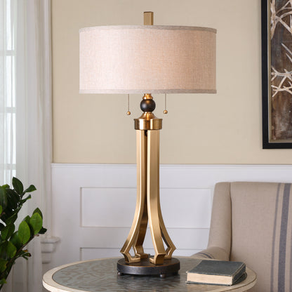 Uttermost Selvino Brushed Brass Table Lamp 26631-1