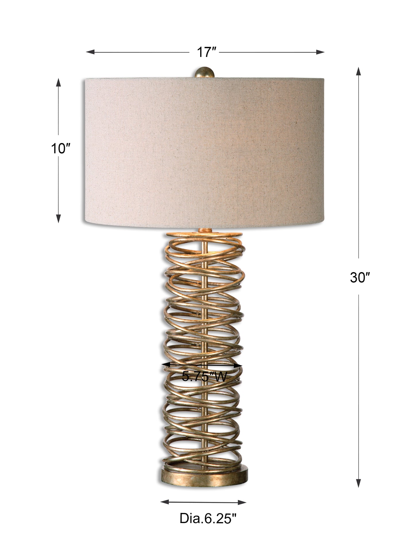 Uttermost Amarey Metal Ring Table Lamp 26609-1