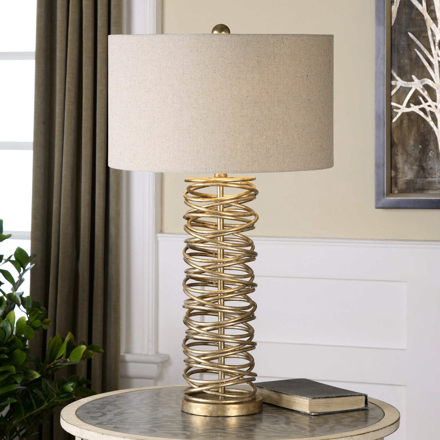 Uttermost Amarey Metal Ring Table Lamp 26609-1