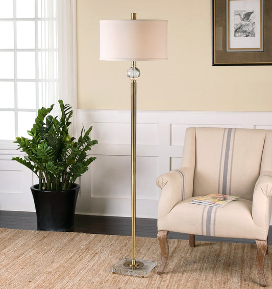 Uttermost Mesita Brass Floor Lamp 28635-1