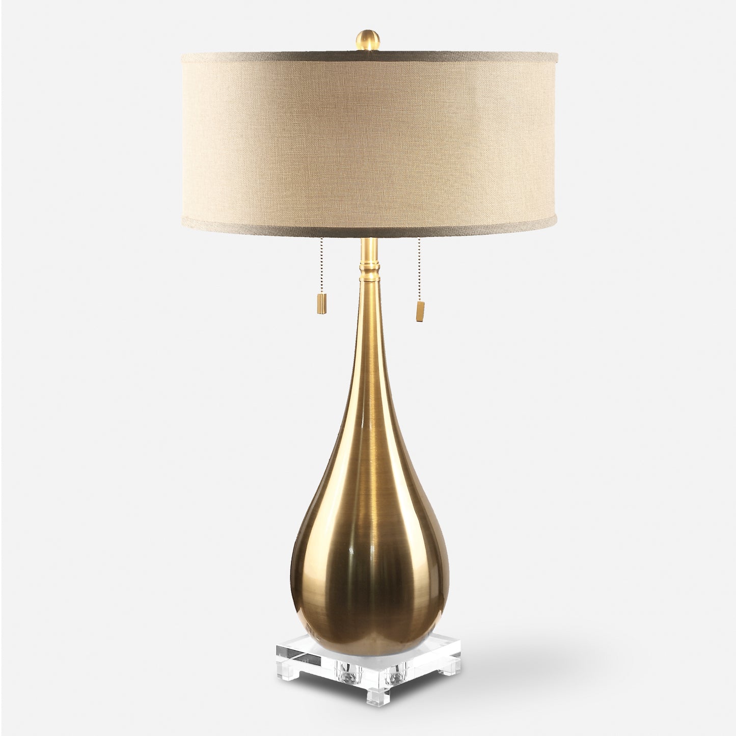 Uttermost Lagrima Brushed Brass Lamp 27048-1