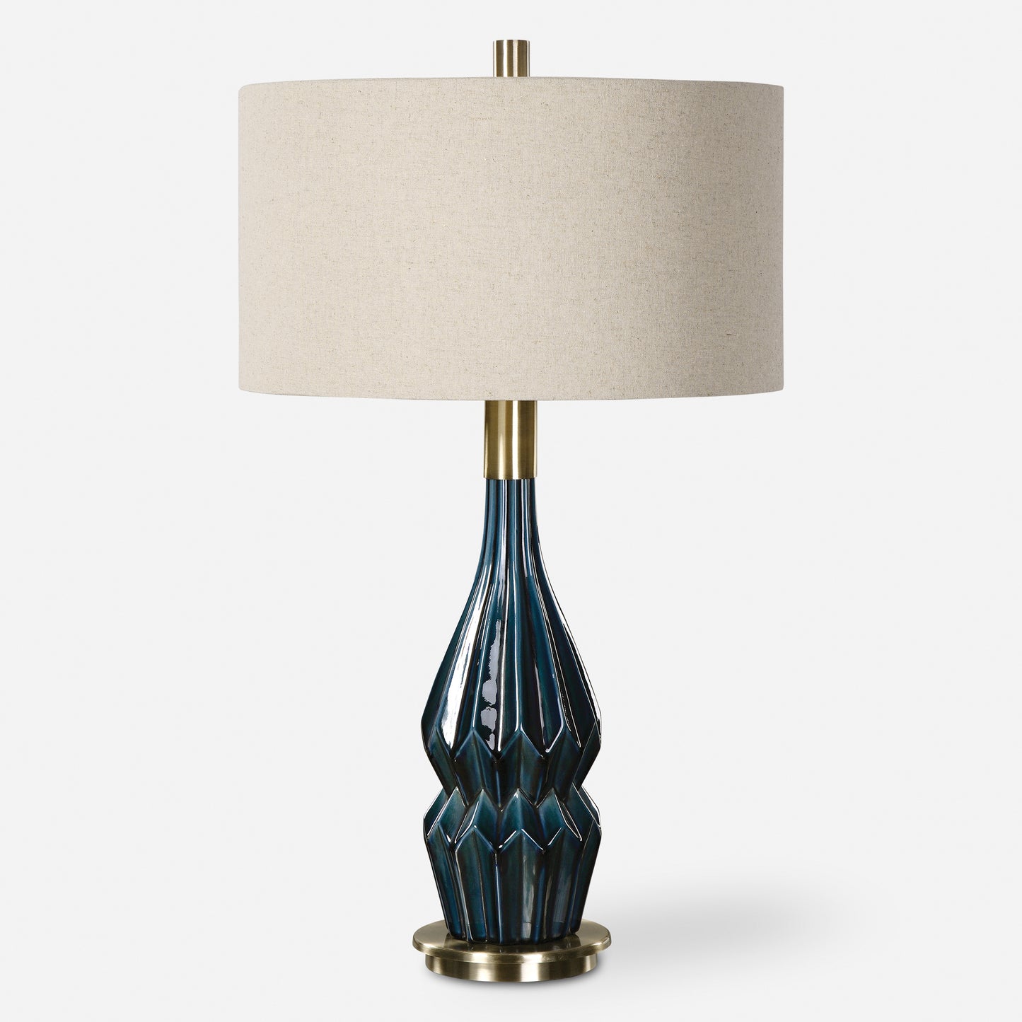 Uttermost Prussian Blue Ceramic Lamp 27081-1