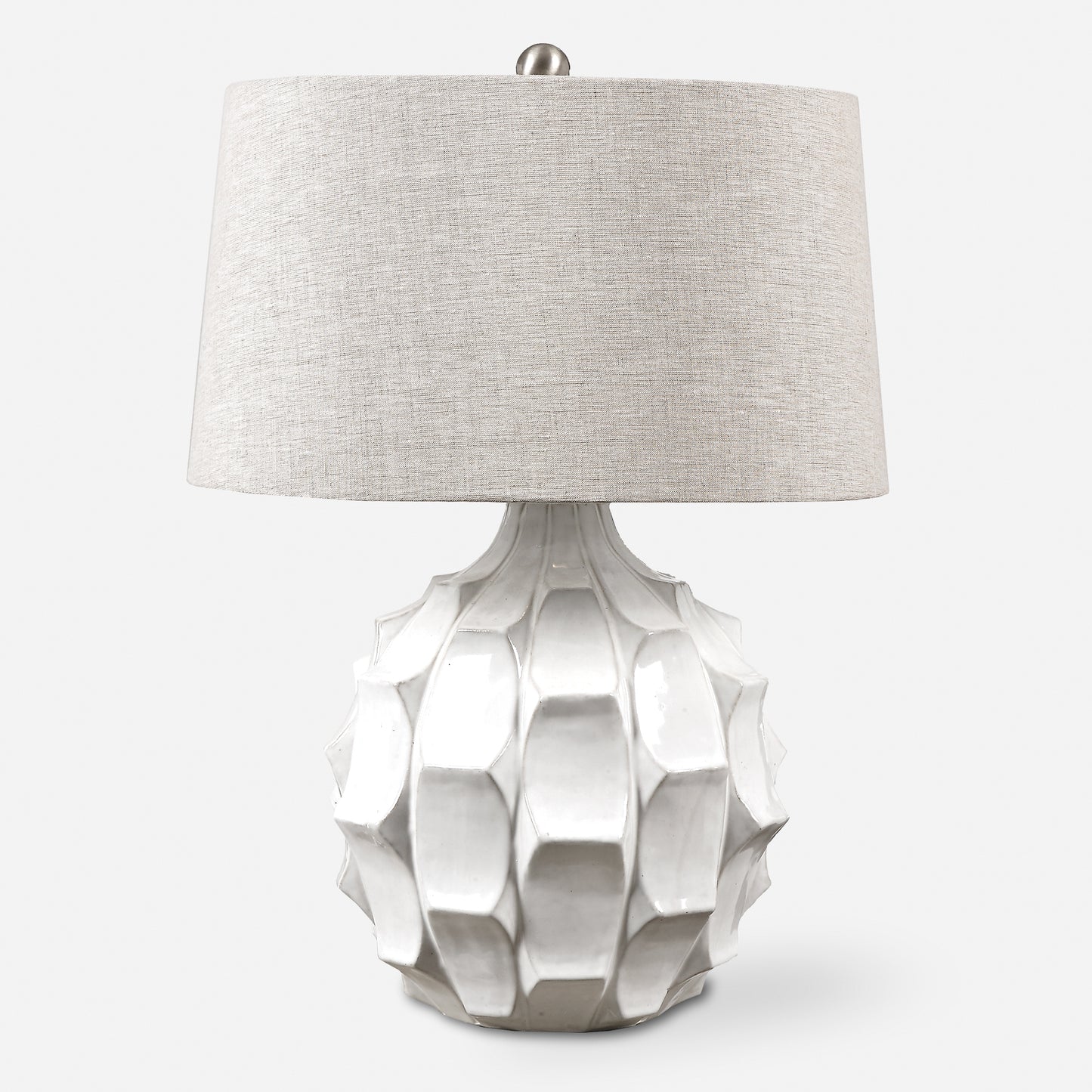 Uttermost Guerina Scalloped White Lamp 27052