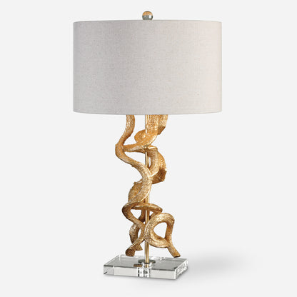 Uttermost Twisted Vines Gold Table Lamp 27113-1