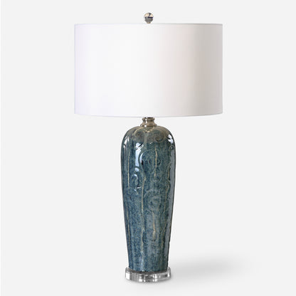 Uttermost Maira Blue Ceramic Table Lamp 27130-1