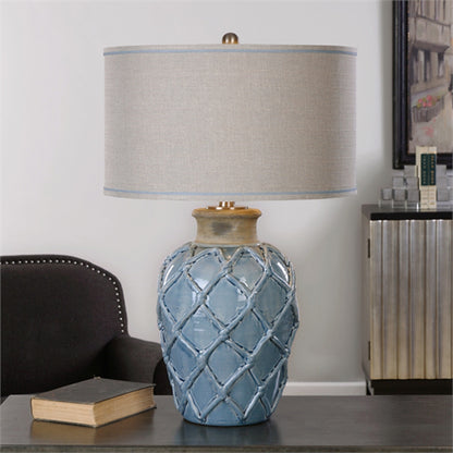 Uttermost Parterre Pale Blue Table Lamp 27139-1