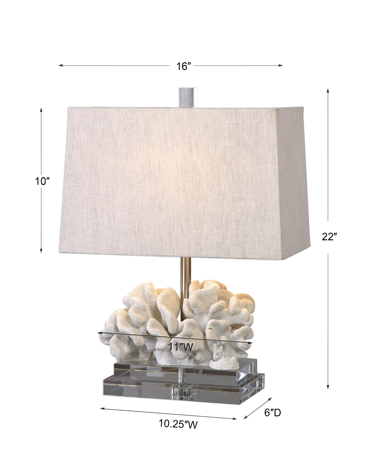 Uttermost Coral Sculpture Table Lamp 27176-1