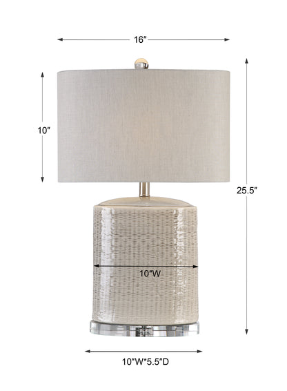 Uttermost Modica Taupe Ceramic Lamp 27231-1