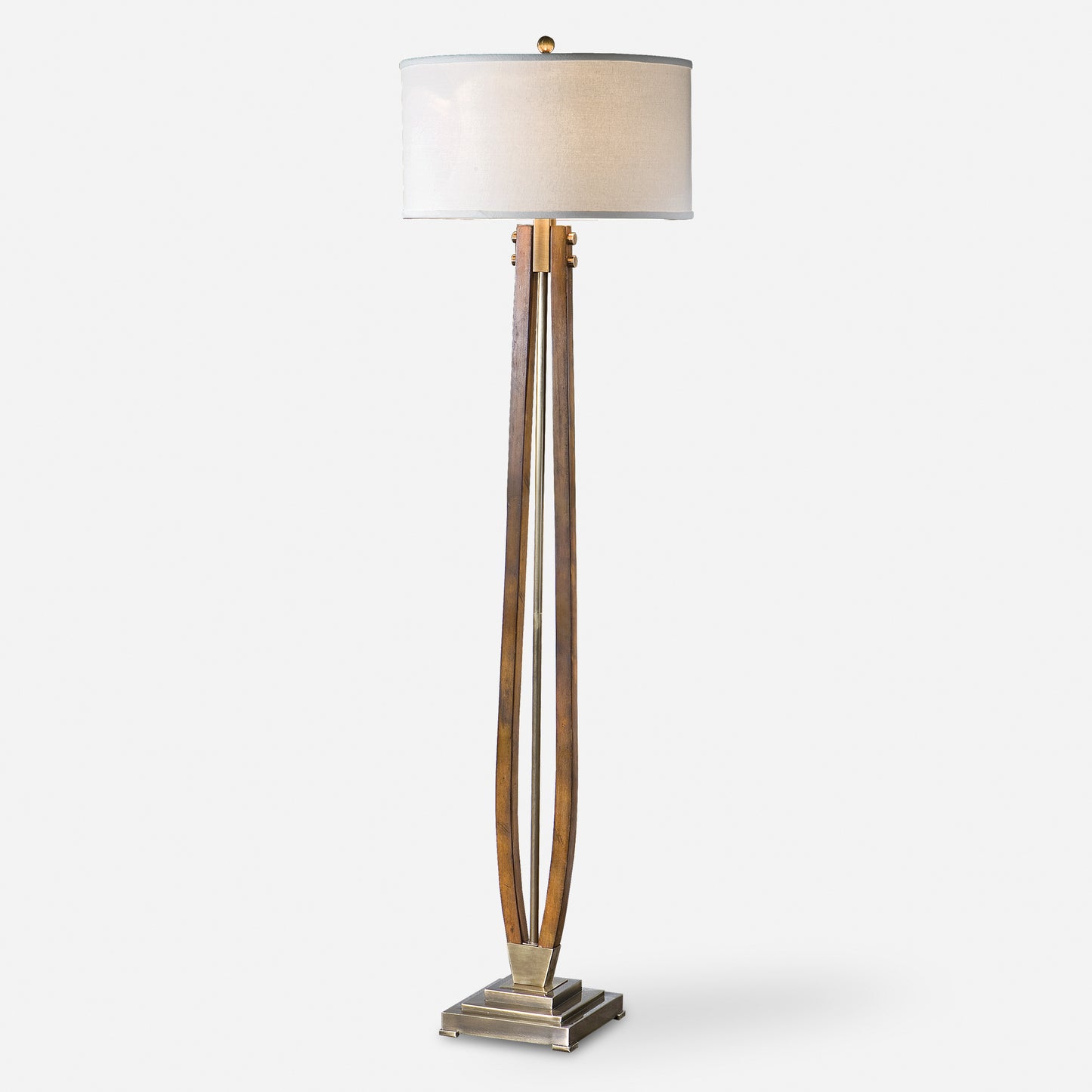 Uttermost Boydton Burnished Wood Floor Lamp 28105