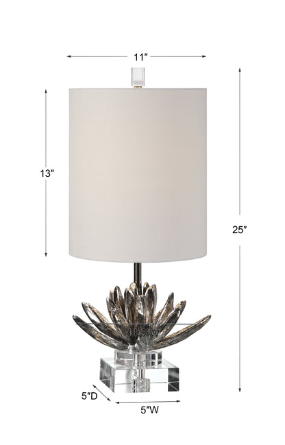 Uttermost Silver Lotus Accent Lamp 29256-1