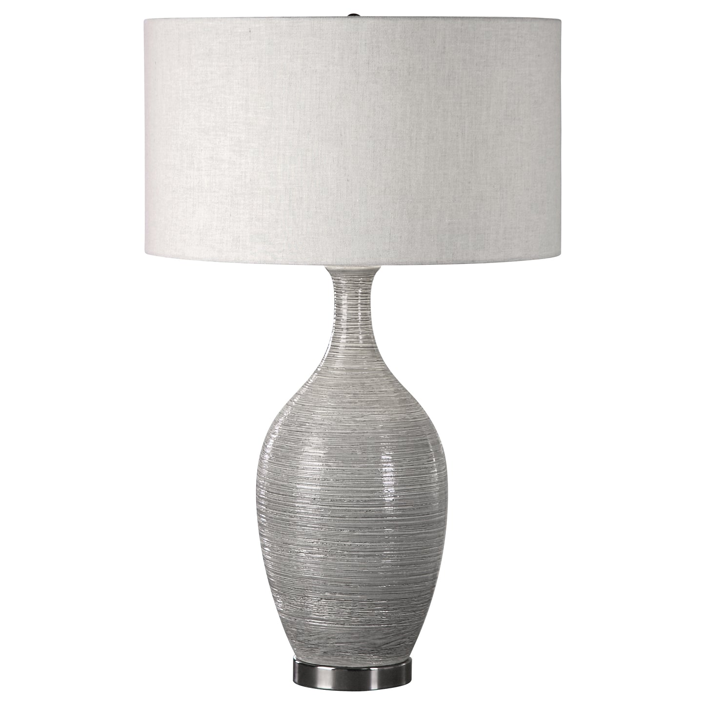 Uttermost Dinah Gray Textured Table Lamp 27518