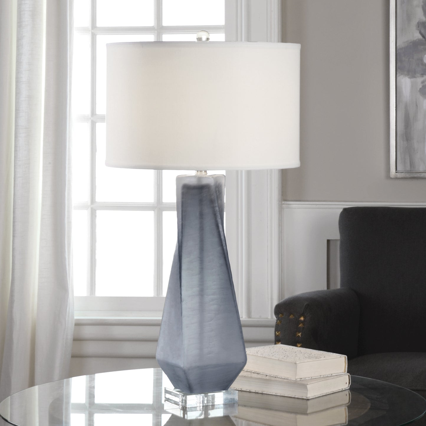 Uttermost Anatoli Charcoal Gray Table Lamp 27523-1