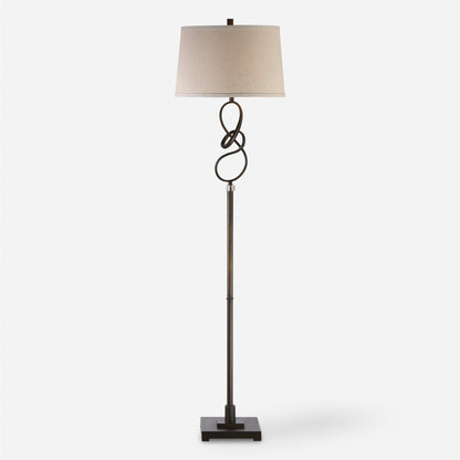 Uttermost Tenley Twisted Bronze Floor Lamp 28129-1