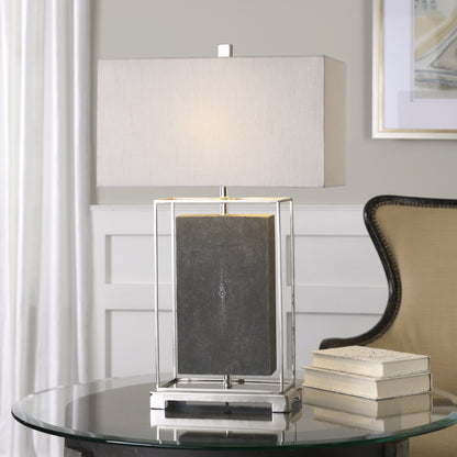 Uttermost Sakana Gray Textured Table Lamp 27329-1