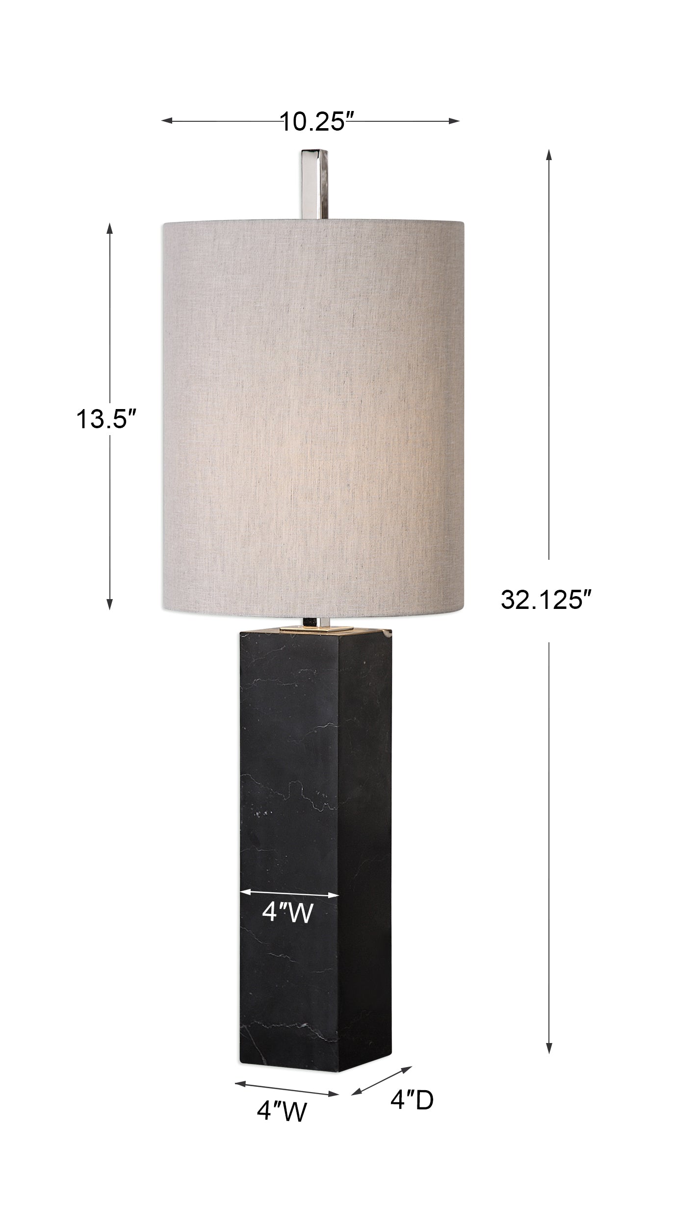 Uttermost Delaney Marble Column Accent Lamp 29359-1