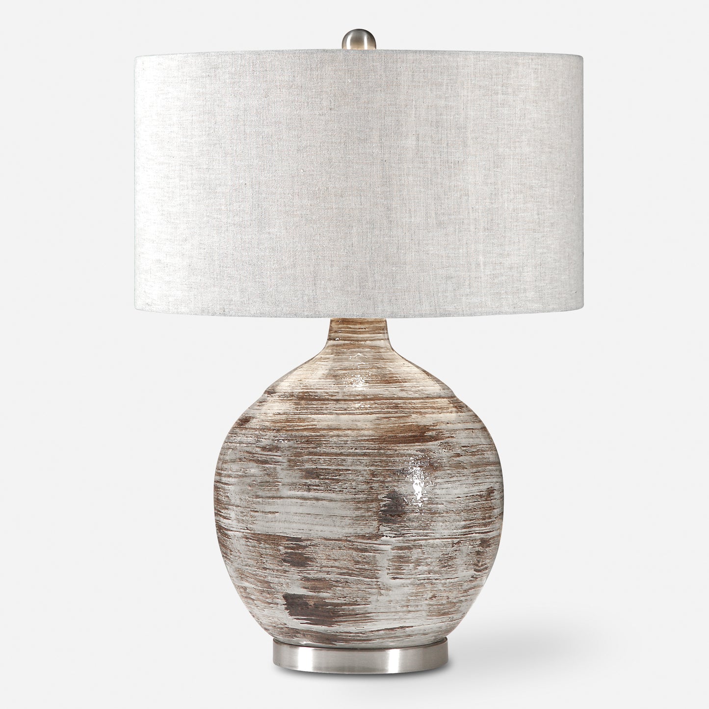 Uttermost Tamula Distressed Ivory Table Lamp 27656-1