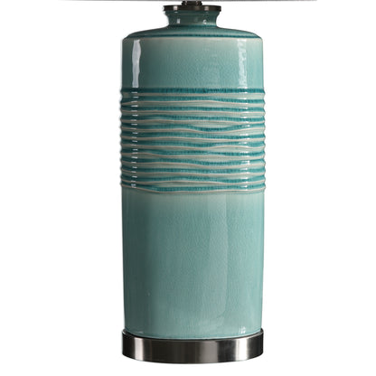 Uttermost Rila Distressed Teal Table Lamp 27569