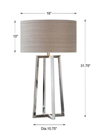 Uttermost Keokee Stainless Steel Table Lamp 27573-1