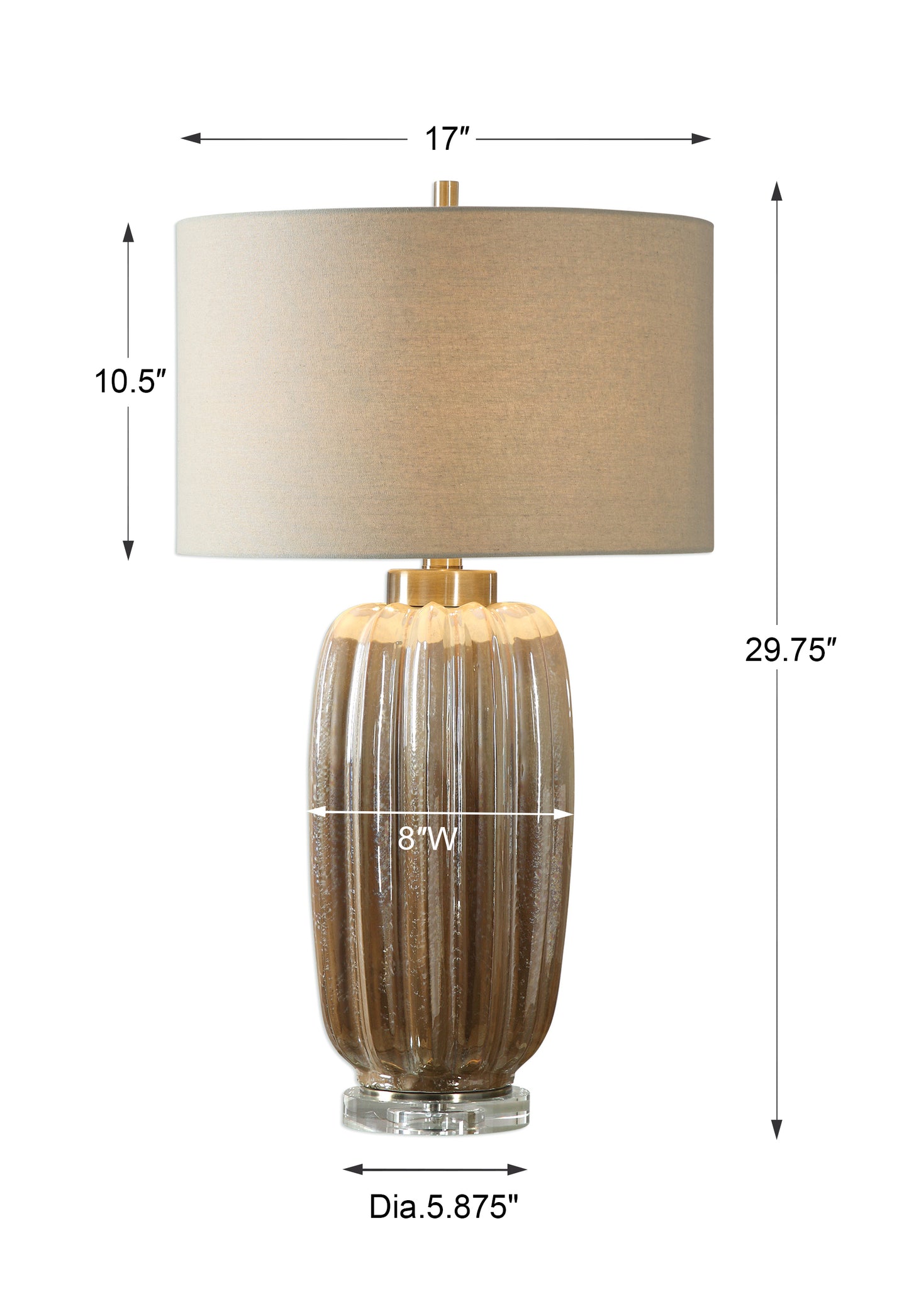 Uttermost Gistova Gold Table Lamp 27556-1