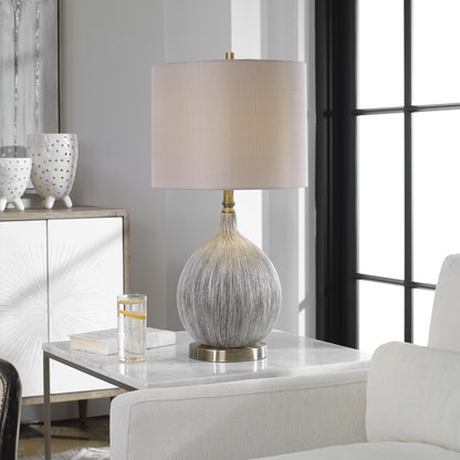 Uttermost Hedera Textured Ivory Table Lamp 27715-1