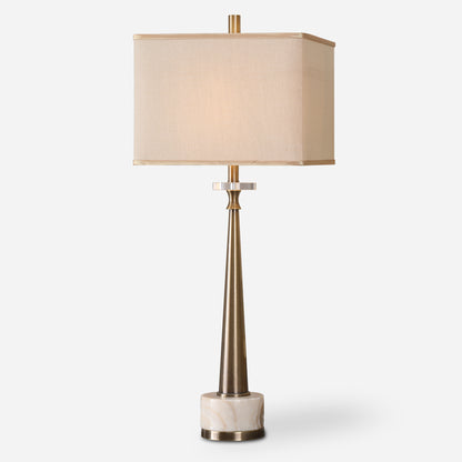 Uttermost Verner Tapered Brass Table Lamp 29616-1