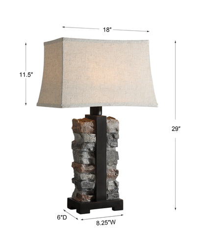 Uttermost Kodiak Stacked Stone Lamp 27806-1