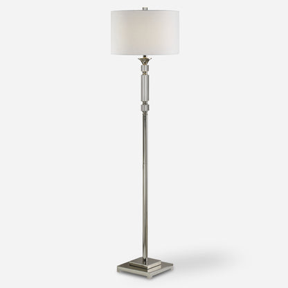 Uttermost Volusia Nickel Floor Lamp 28165-1