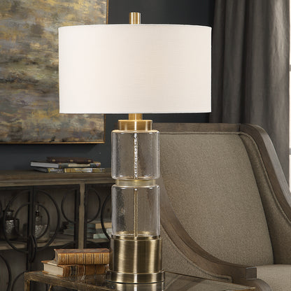 Uttermost Vaiga Glass Column Lamp 27830-1