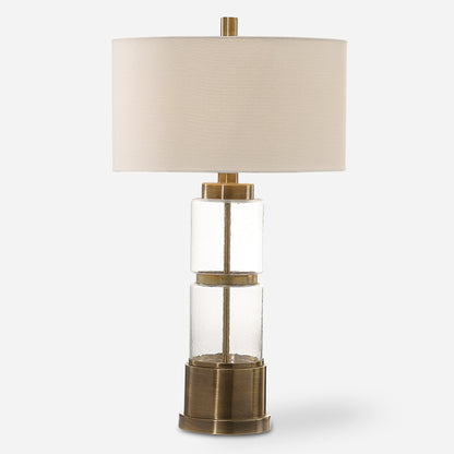 Uttermost Vaiga Glass Column Lamp 27830-1