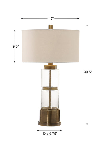 Uttermost Vaiga Glass Column Lamp 27830-1