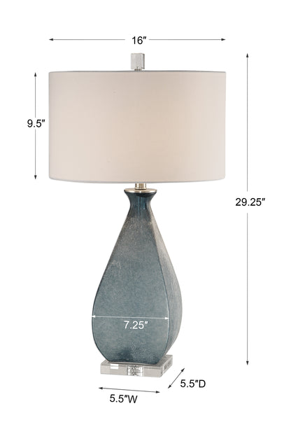 Uttermost Atlantica Ocean Blue Lamp 27823