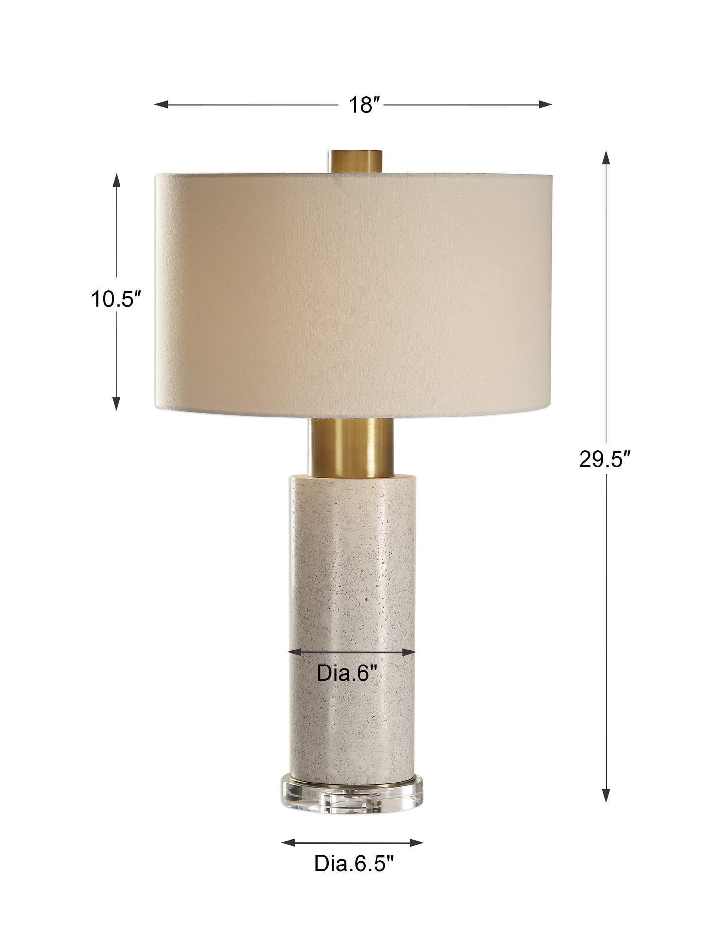 Uttermost Vaeshon Concrete Table Lamp 27854