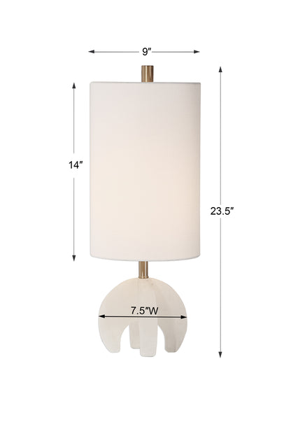 Uttermost Alanea White Buffet Lamp 29633-1