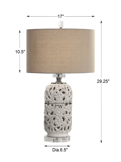 Uttermost Dahlina Ceramic Table Lamp 27838