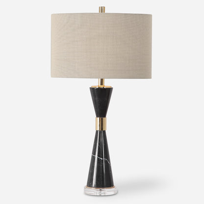 Uttermost Alastair Black Marble Table Lamp 27886