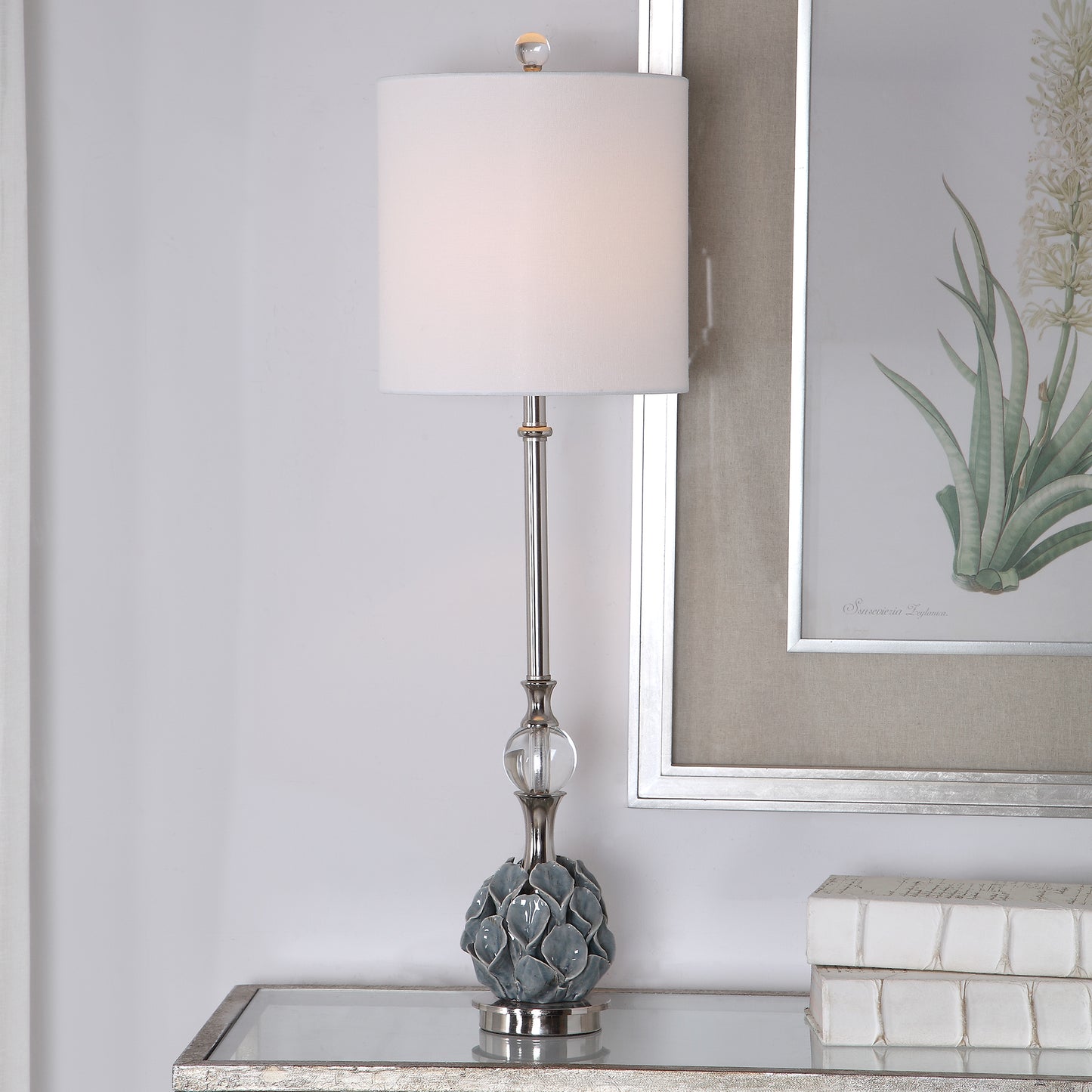 Uttermost Elody Blue Gray Buffet Lamp 29674-1