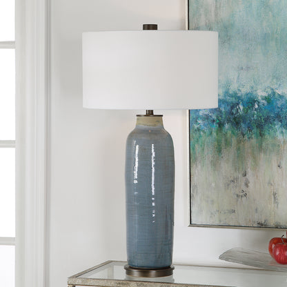 Uttermost Vicente Slate Blue Table Lamp 26009