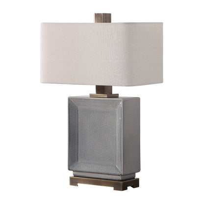 Uttermost Abbot Crackled Gray Table Lamp 27905-1