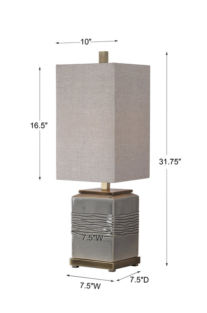 Uttermost Covey Gray Glaze Buffet Lamp 29680-1