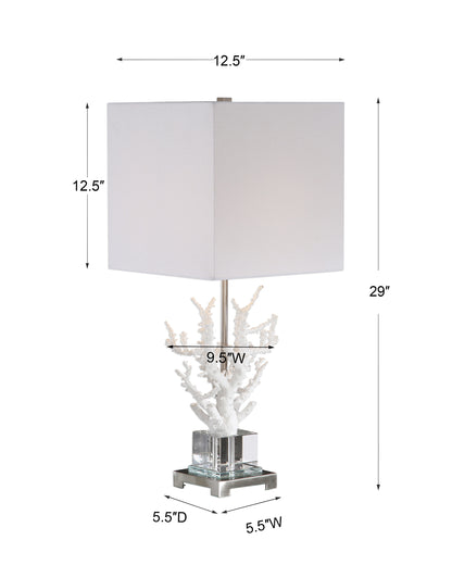 Uttermost Corallo White Coral Table Lamp 29679-1