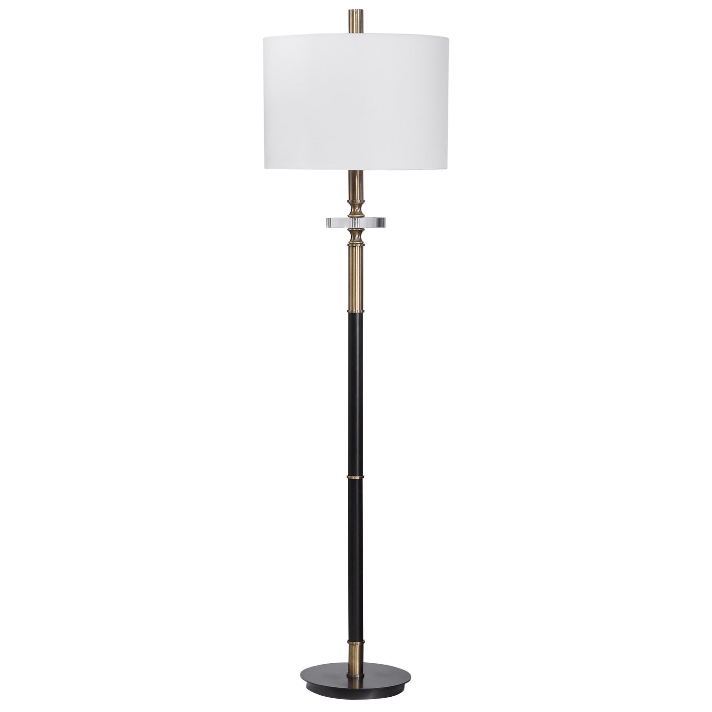 Uttermost Maud Aged Black Floor Lamp 28196-1