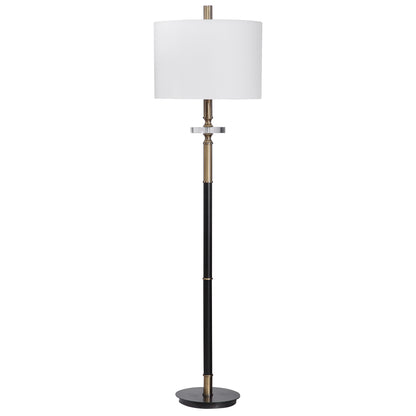 Uttermost Maud Aged Black Floor Lamp 28196-1