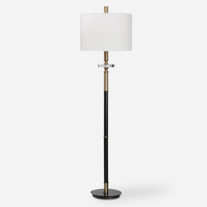 Uttermost Maud Aged Black Floor Lamp 28196-1