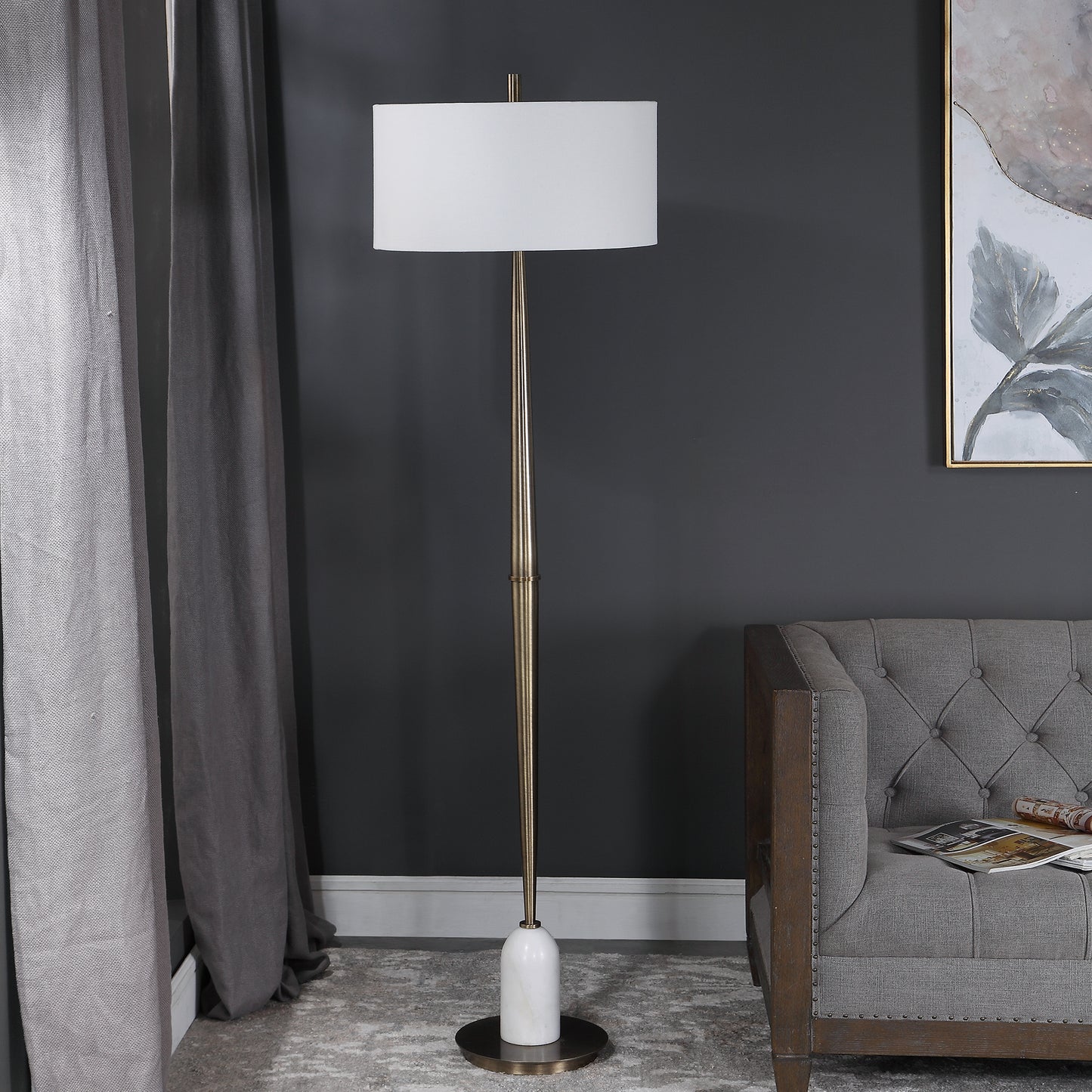 Uttermost Minette Mid-Century Floor Lamp 28197