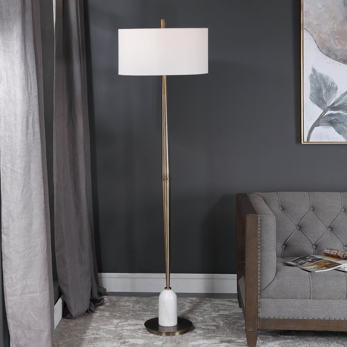 Uttermost Minette Mid-Century Floor Lamp 28197