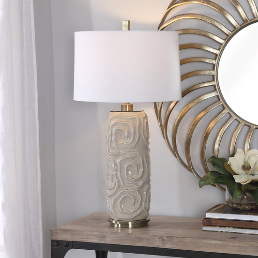 Uttermost Zade Warm Gray Table Lamp 26379-1