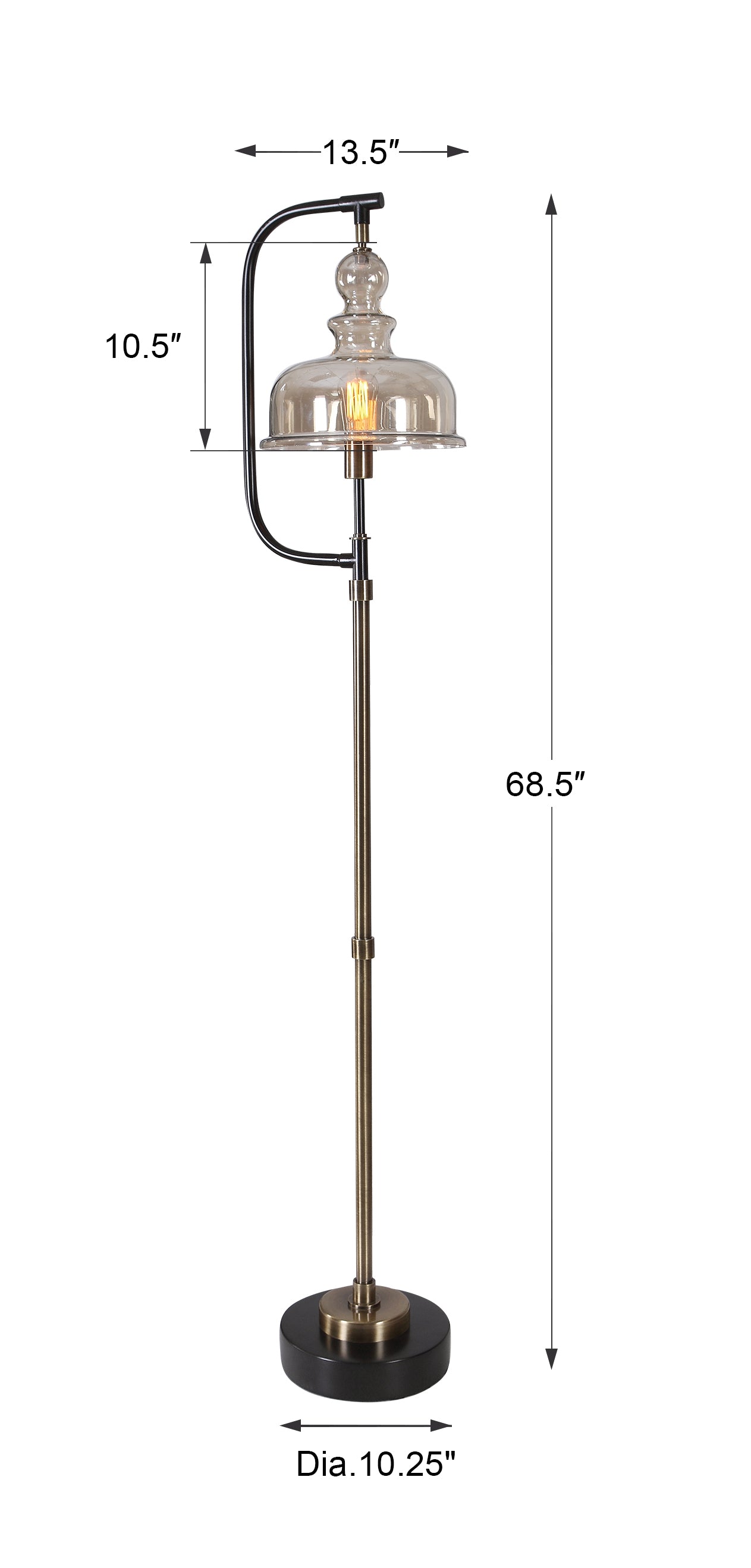 Uttermost Elieser Industrial Floor Lamp 28193-1