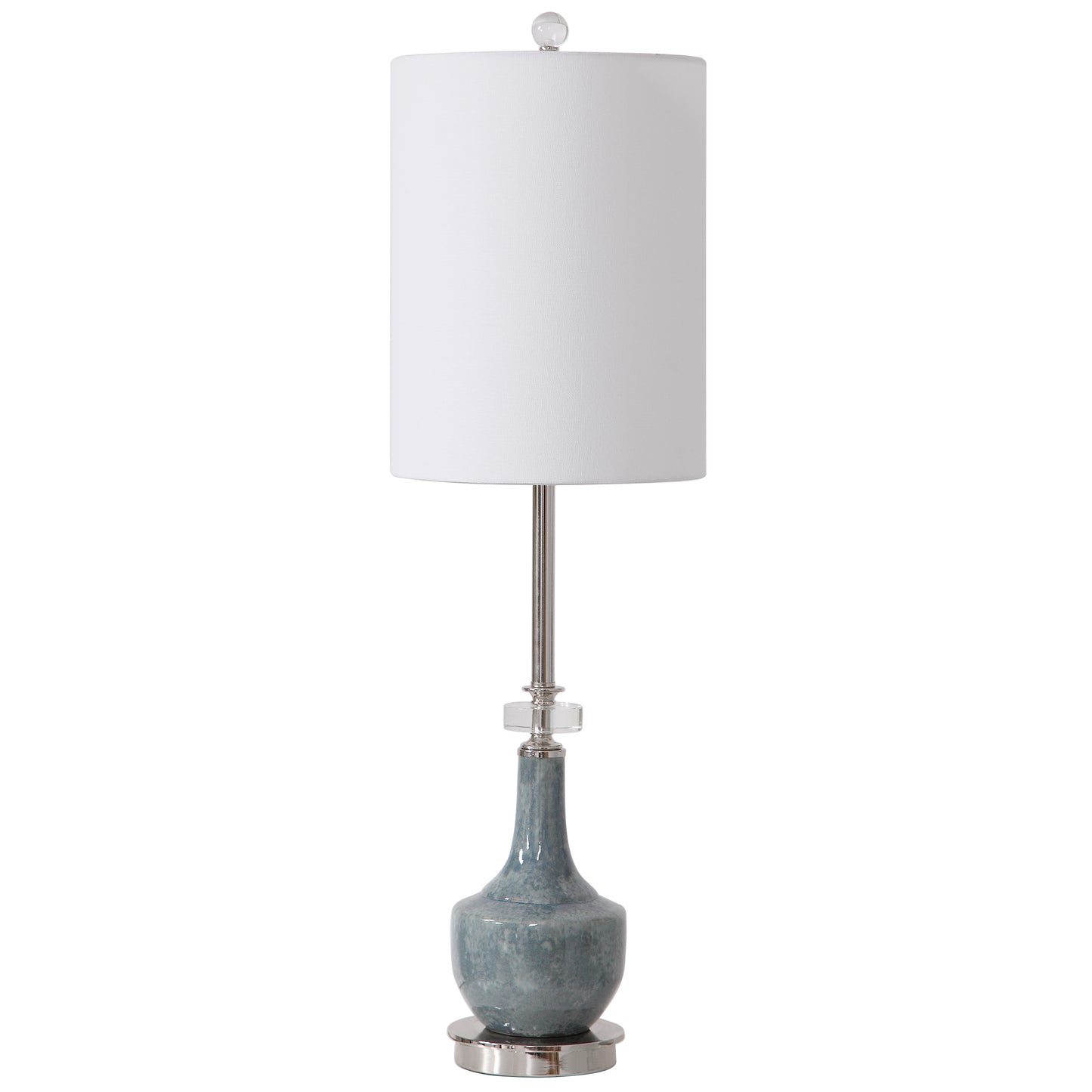 Uttermost Piers Mottled Blue Buffet Lamp 29698-1