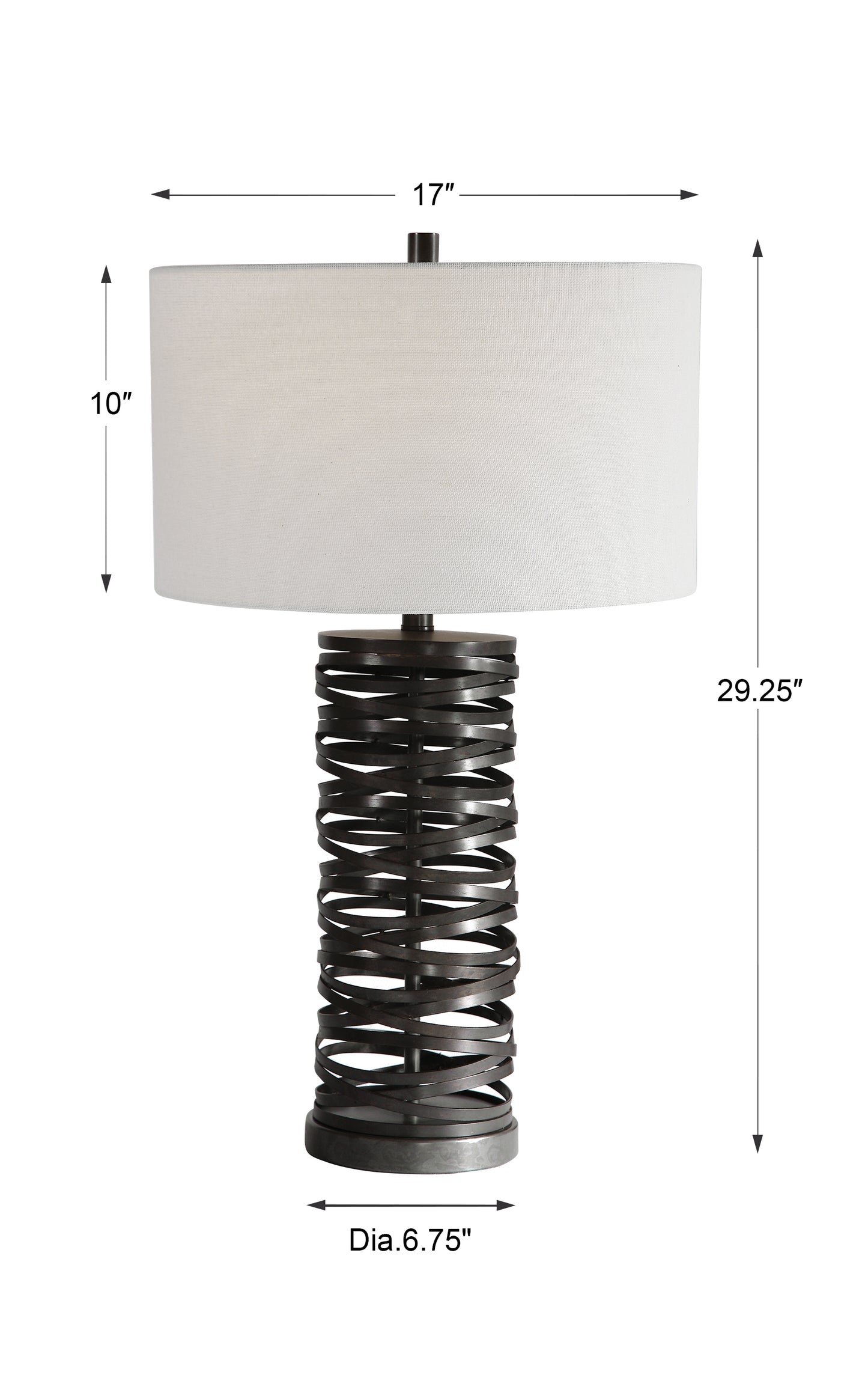 Uttermost Alita Rust Black Table Lamp 28213