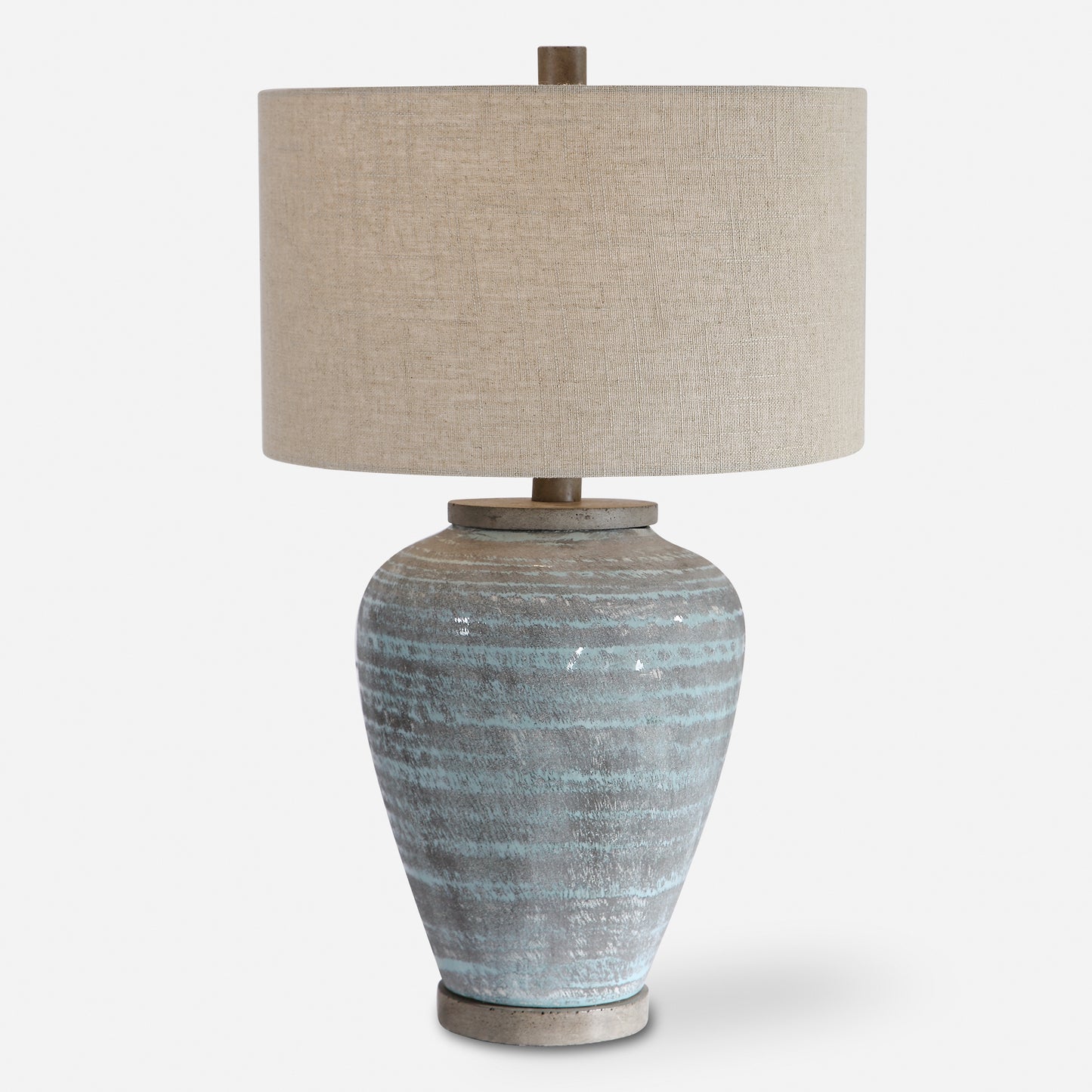 Uttermost Pelia Light Aqua Table Lamp 26228-1